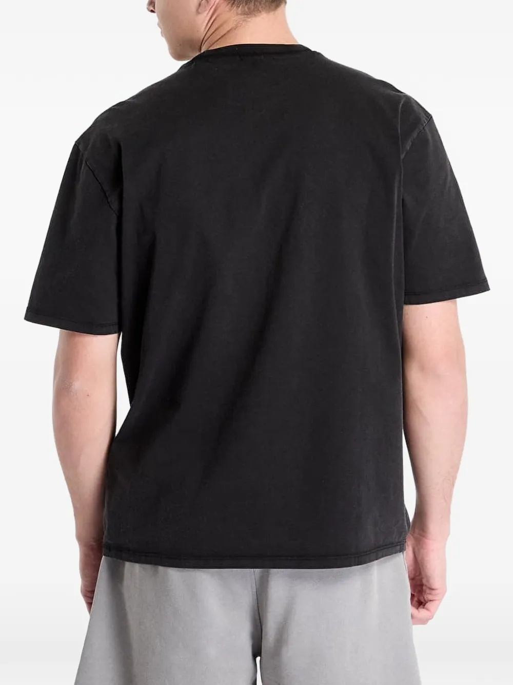 GUESS USA T-shirt met logoprint Zwart