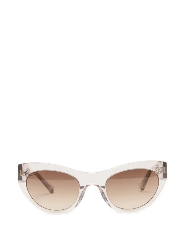 MESSYWEEKEND Donna Cat-eye Sunglasses in Neutrals