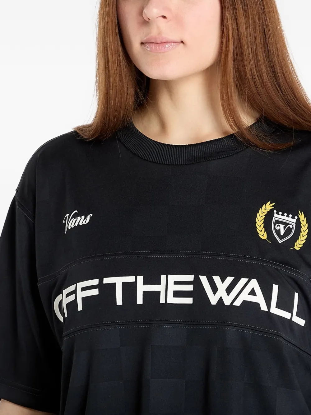 Vans T-shirt met logoprint Zwart