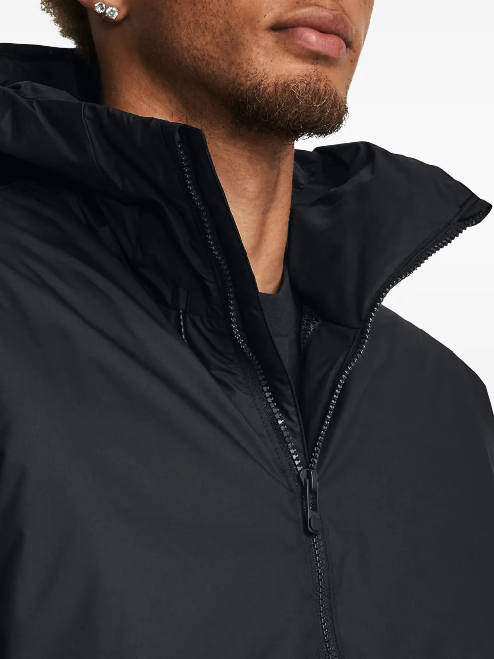Under Armour ColdGear Infrared gewatteerd jack Zwart