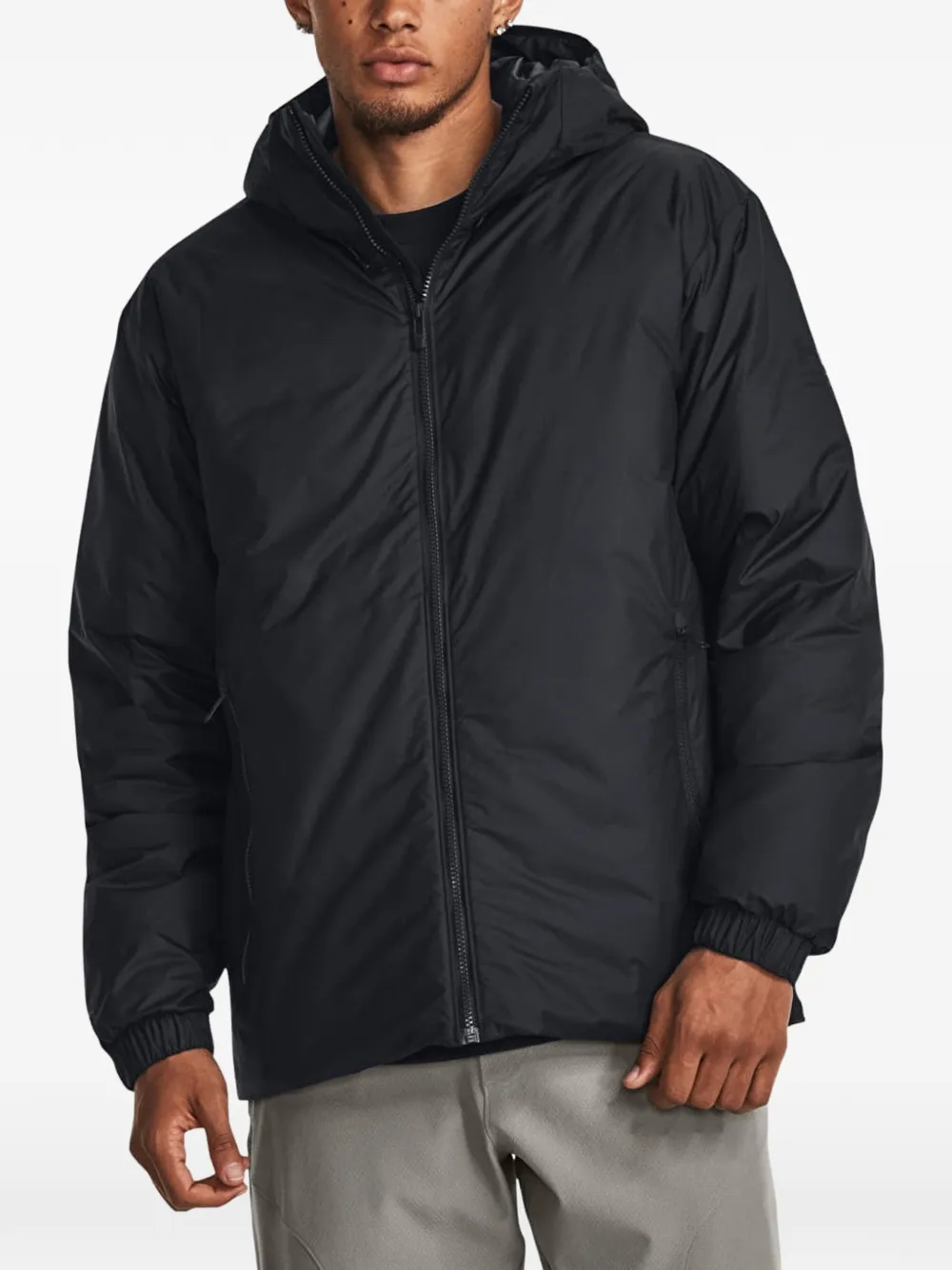 Under Armour ColdGear Infrared gewatteerd jack Zwart