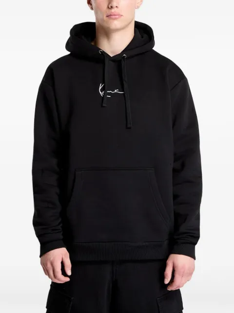 karl kani logo-embroidered hoodie