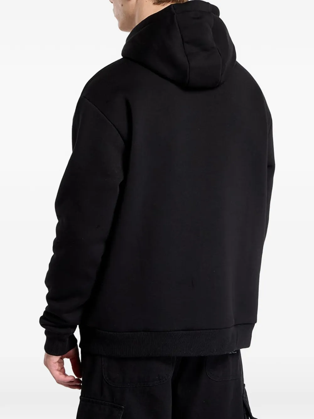 karl kani Hoodie met geborduurd logo Zwart
