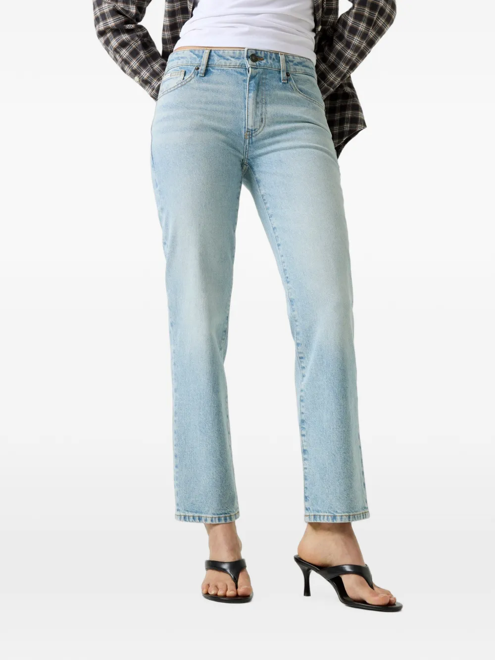 GUESS USA faded-wash jeans - Blu