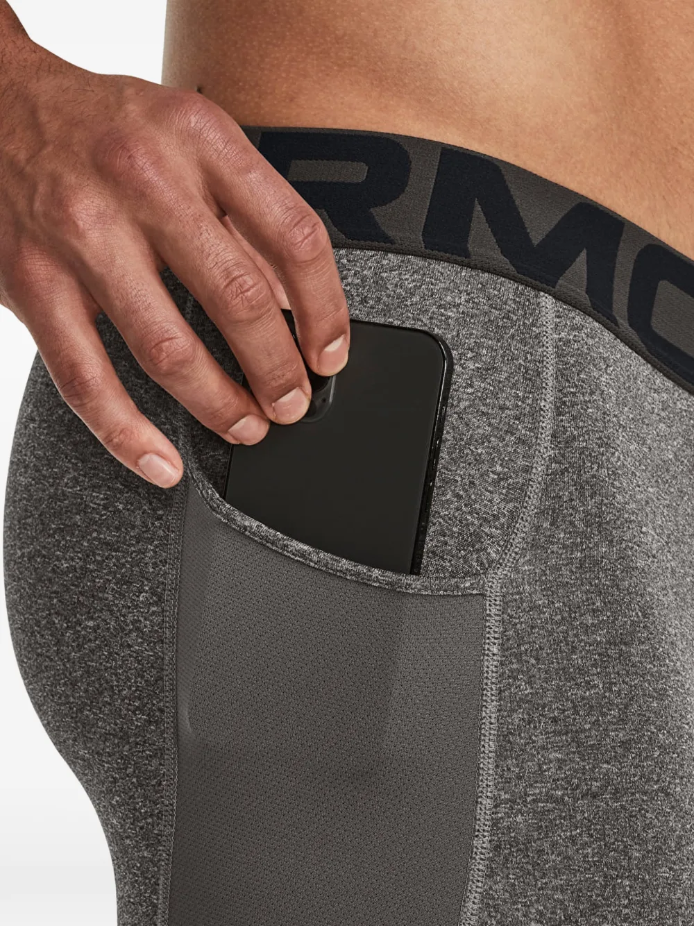 Under Armour Legging met logo jacquard Grijs
