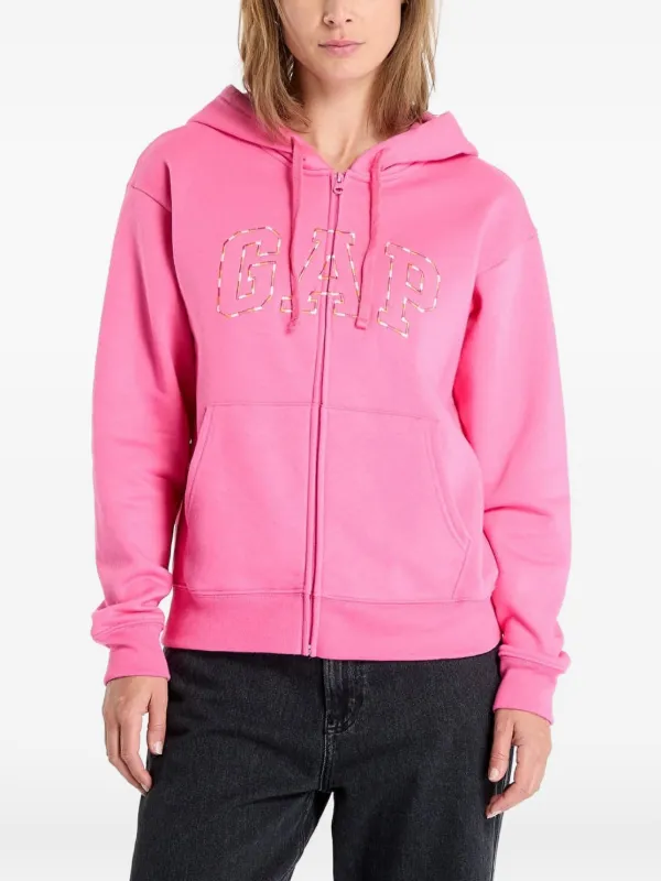 ピンク パーカー ジップアップ PINK HOODIE ZIP-UP SET