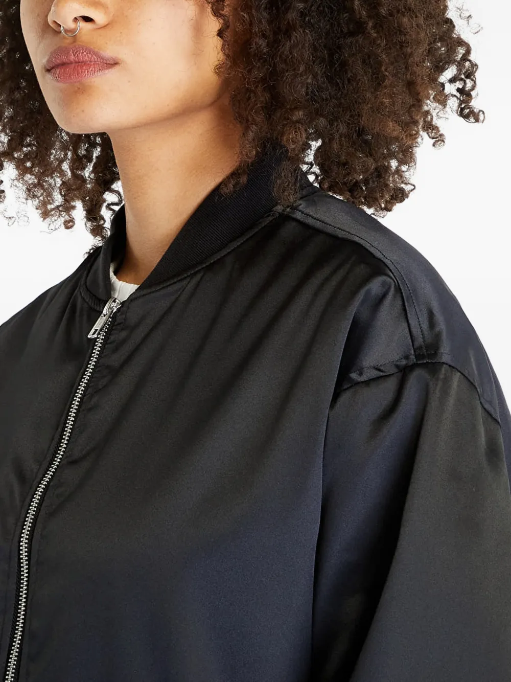 Urban Classics Bomberjack met rits Zwart