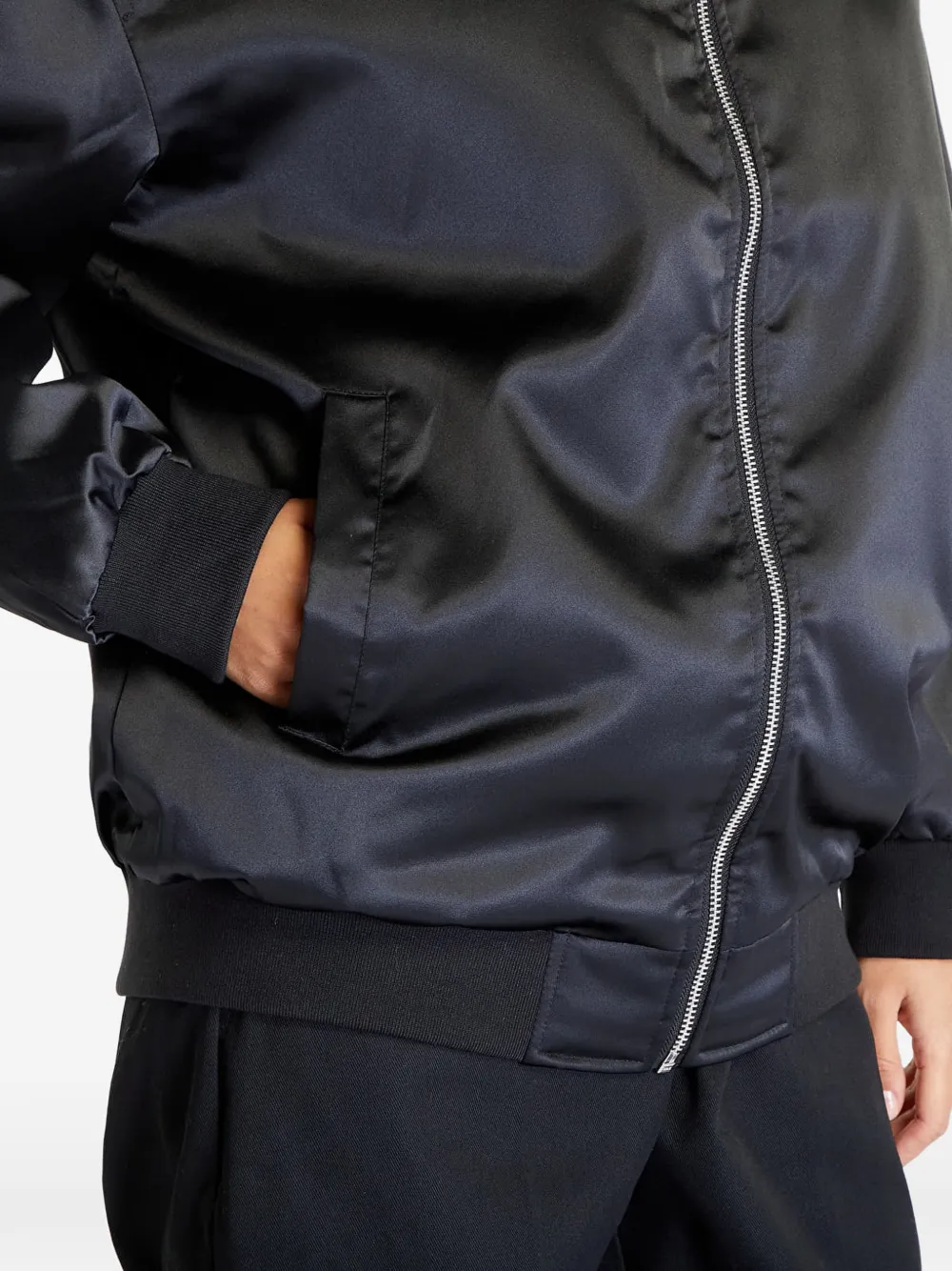 Urban Classics Bomberjack met rits Zwart