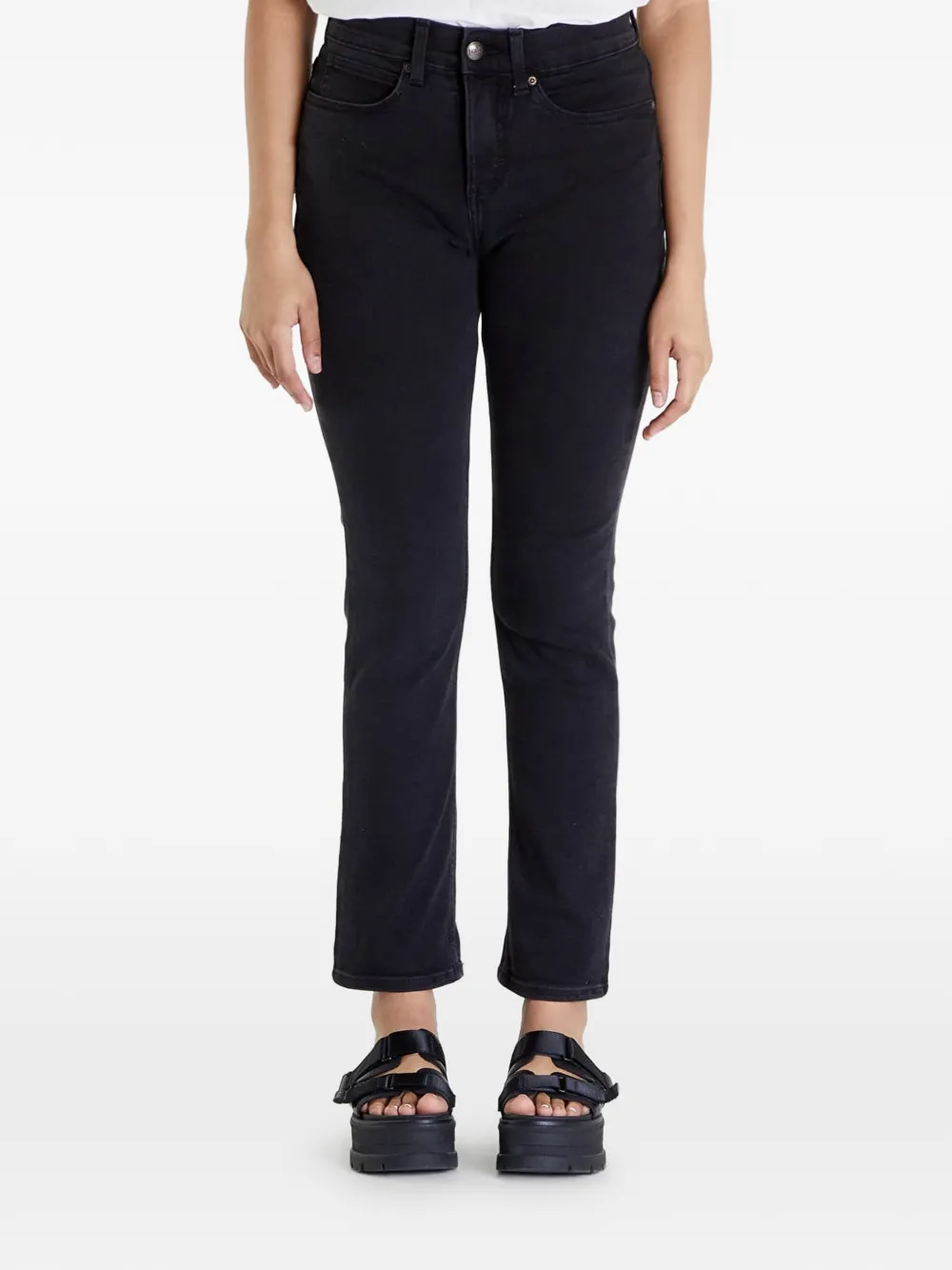 LEE logo-patch jeans - Nero