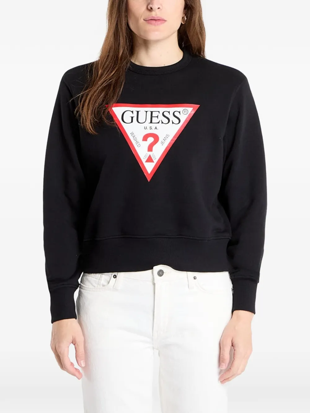 GUESS USA logo-print sweater - Nero