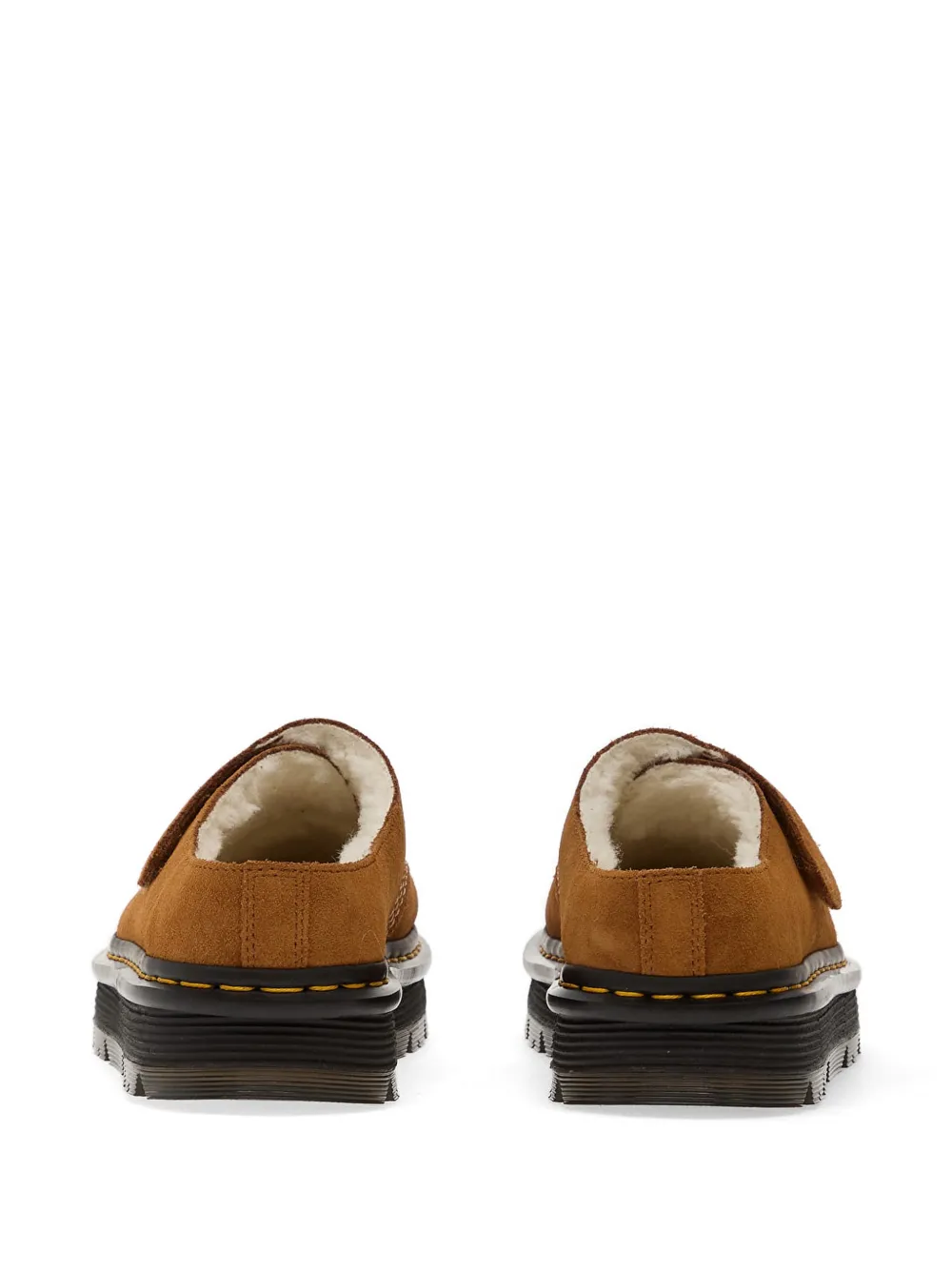 Dr Martens Zebzag Anywair muiltjes met klittenband Bruin