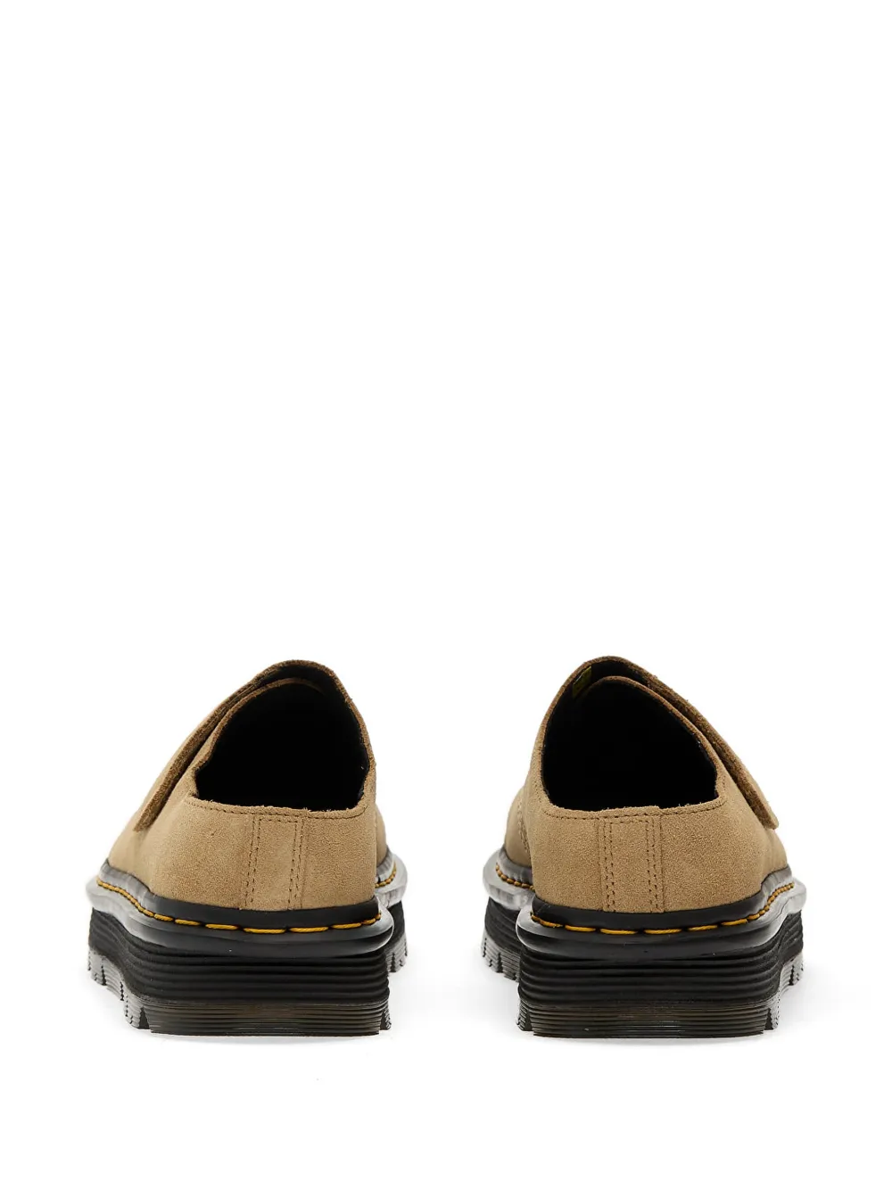 Dr Martens Zebzag Anyway suède sneakers met klittenband Beige