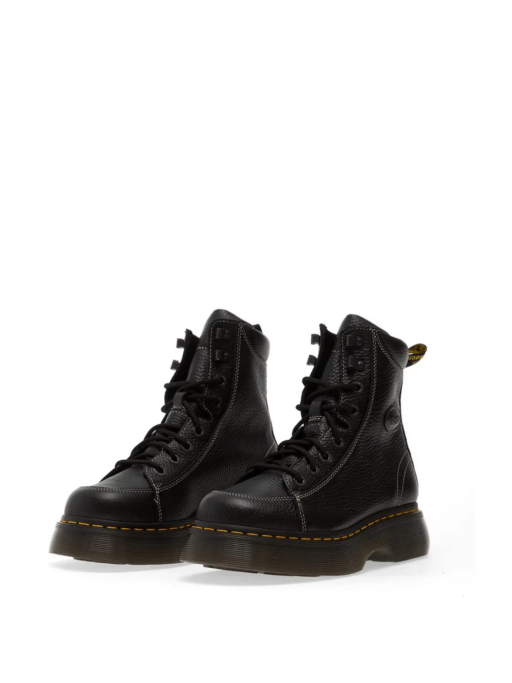 Dr Martens Buzz 8i laarzen van bewerkt leer Zwart