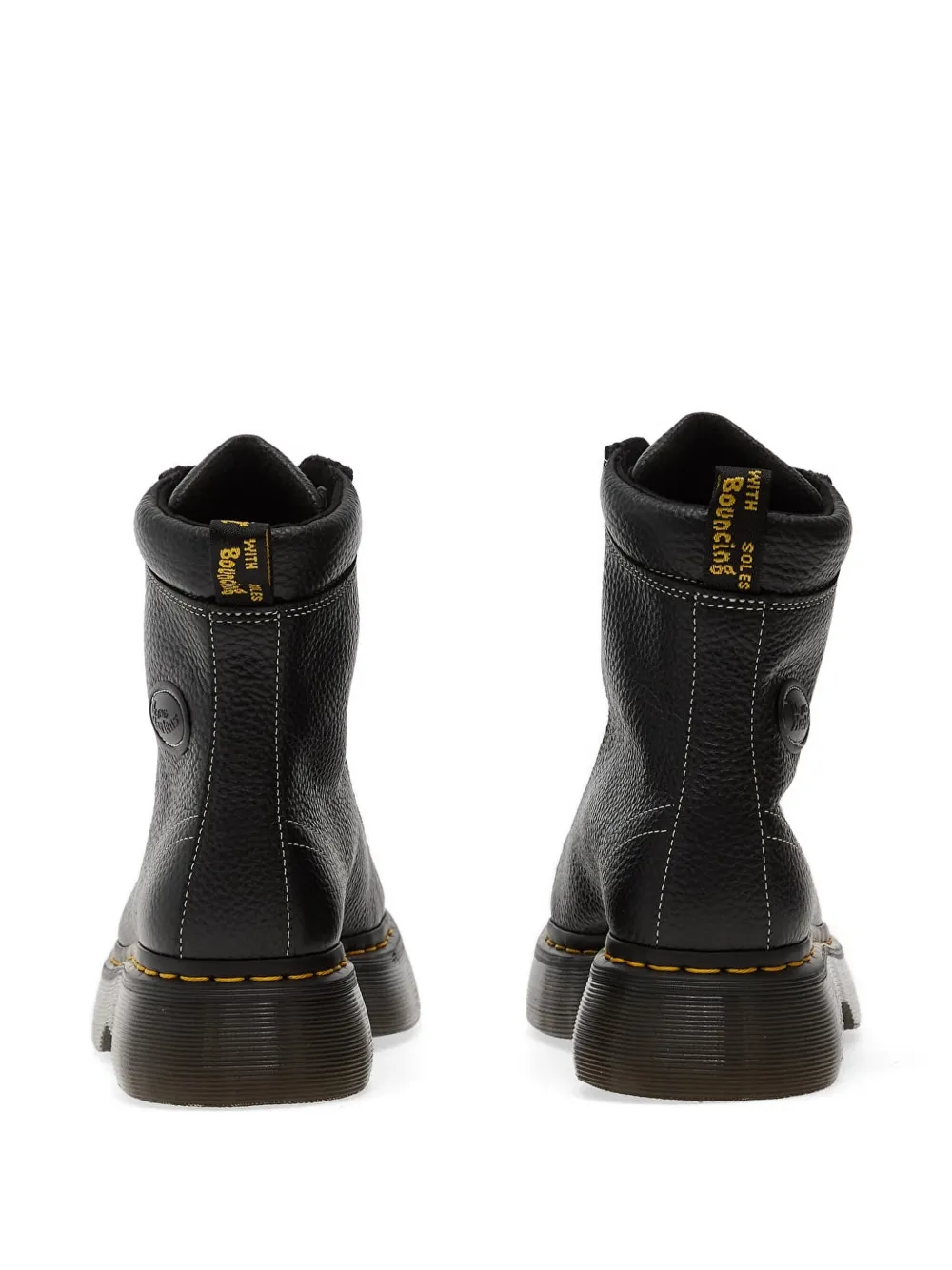 Dr Martens Buzz 8i laarzen van bewerkt leer Zwart