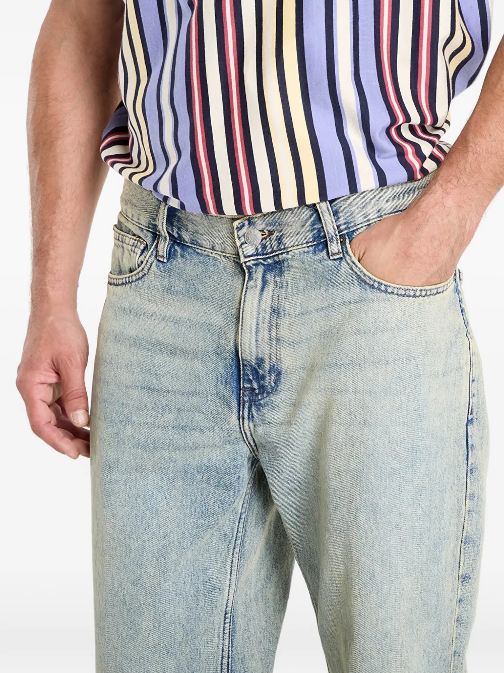 GUESS USA Jeans met acid-wassing Blauw