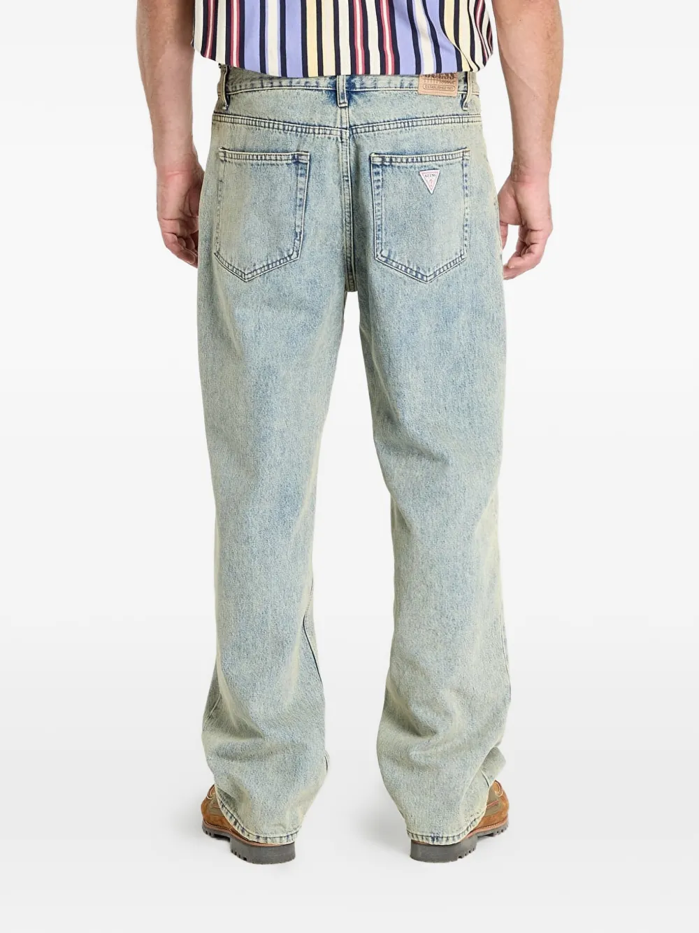 GUESS USA Jeans met acid-wassing Blauw