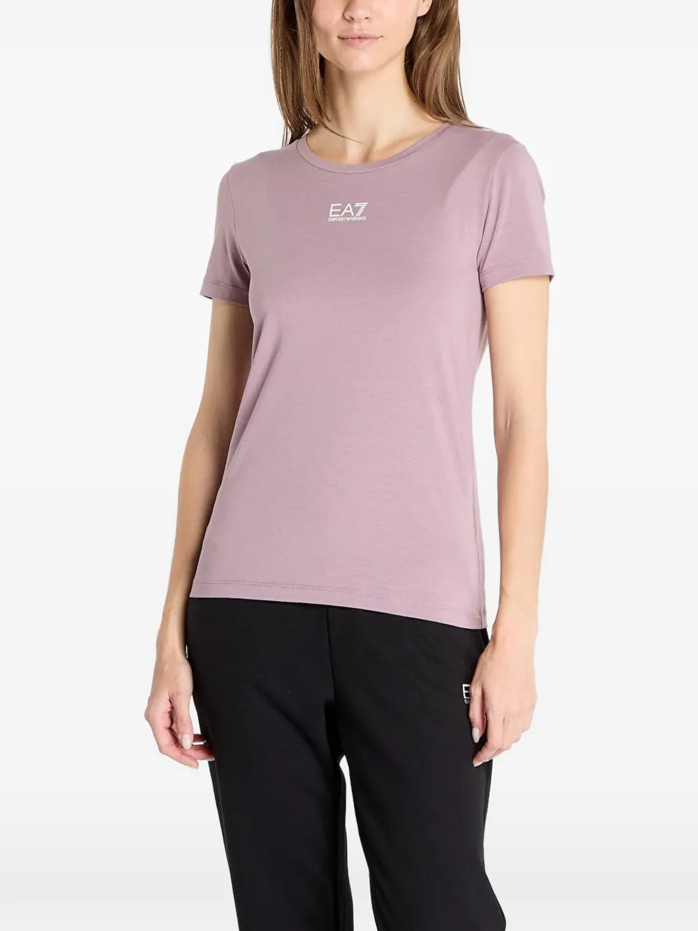 Ea7 Emporio Armani T-shirt con logo - Rosa