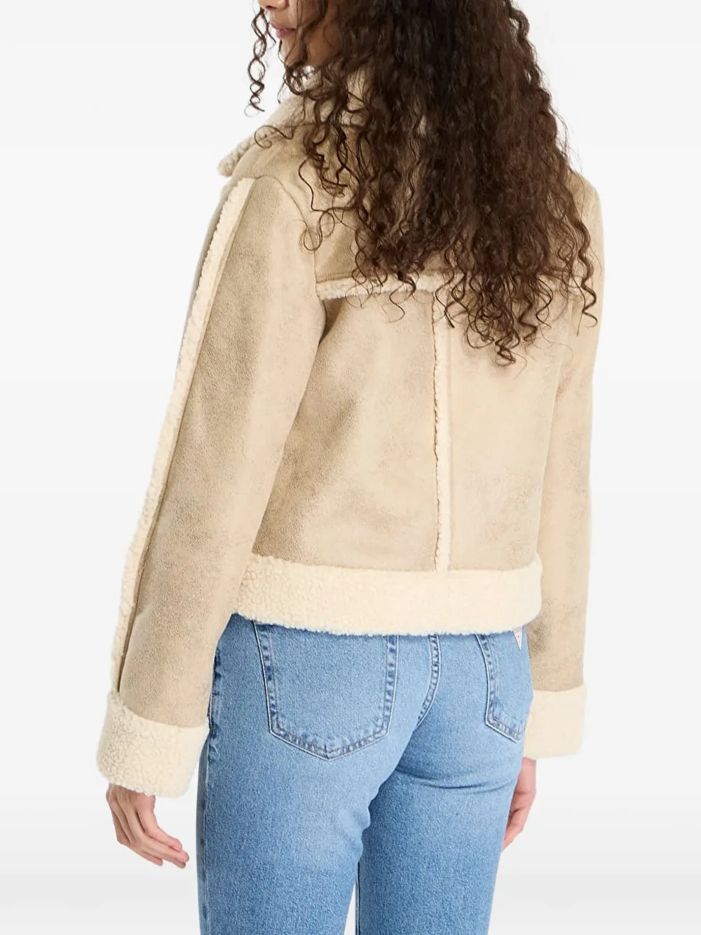 GUESS USA Jack met imitatie lamswol Beige
