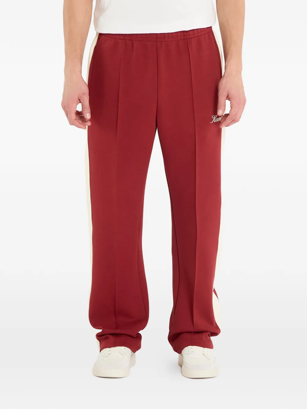 karl kani side-stripe track pants - Rosso