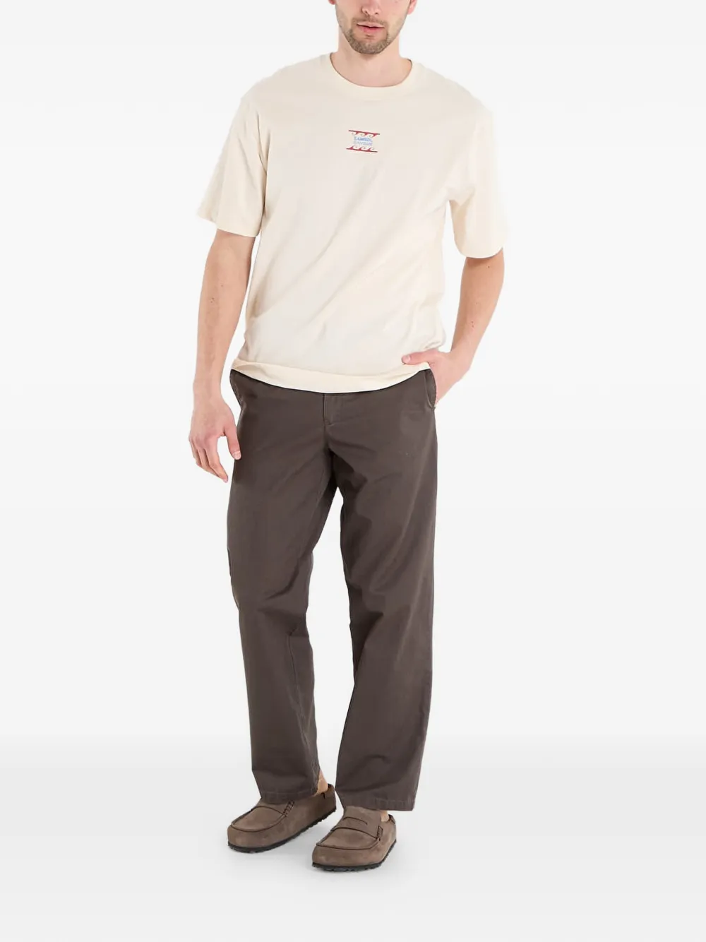 Samsoe & Samsoe Sagergei T-shirt In Neutral