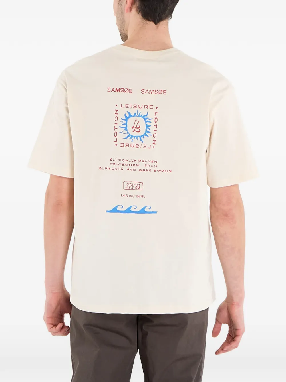 Samsoe & Samsoe Sagergei T-shirt In Neutral