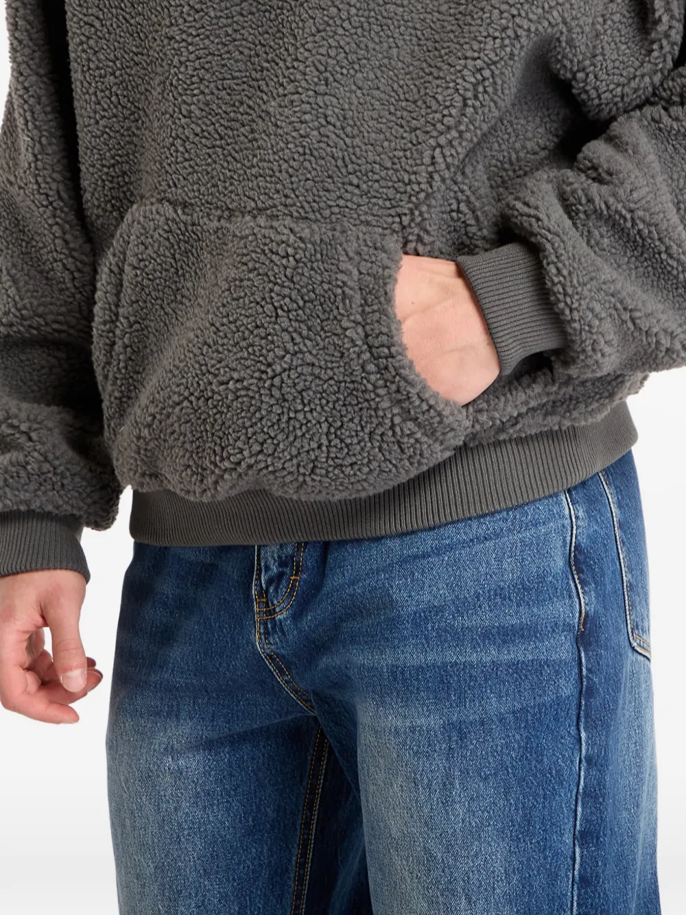karl kani Hoodie met teddybeerprint en logo Grijs