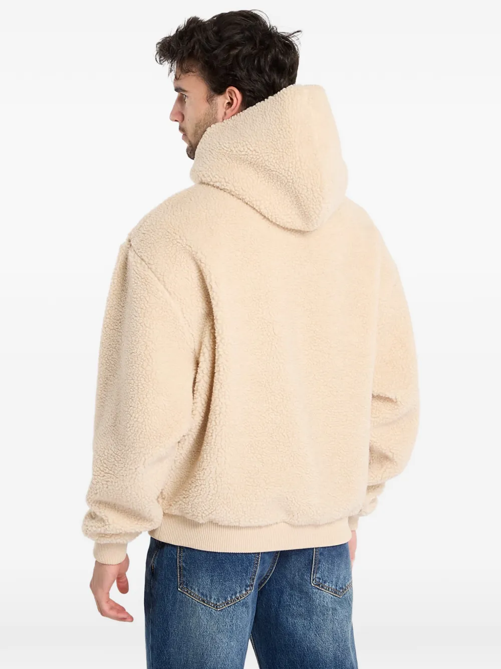 karl kani Teddy hoodie Beige