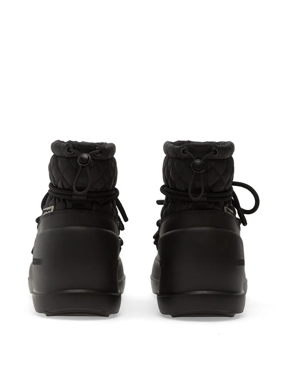 Moon Boot Mezzaluna gewatteerde veterlaarzen Zwart