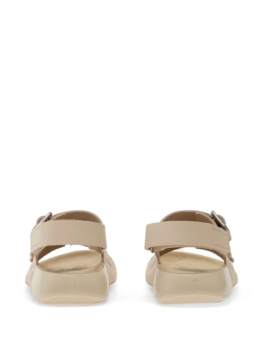 ECCO Leren sandalen met gesp Beige