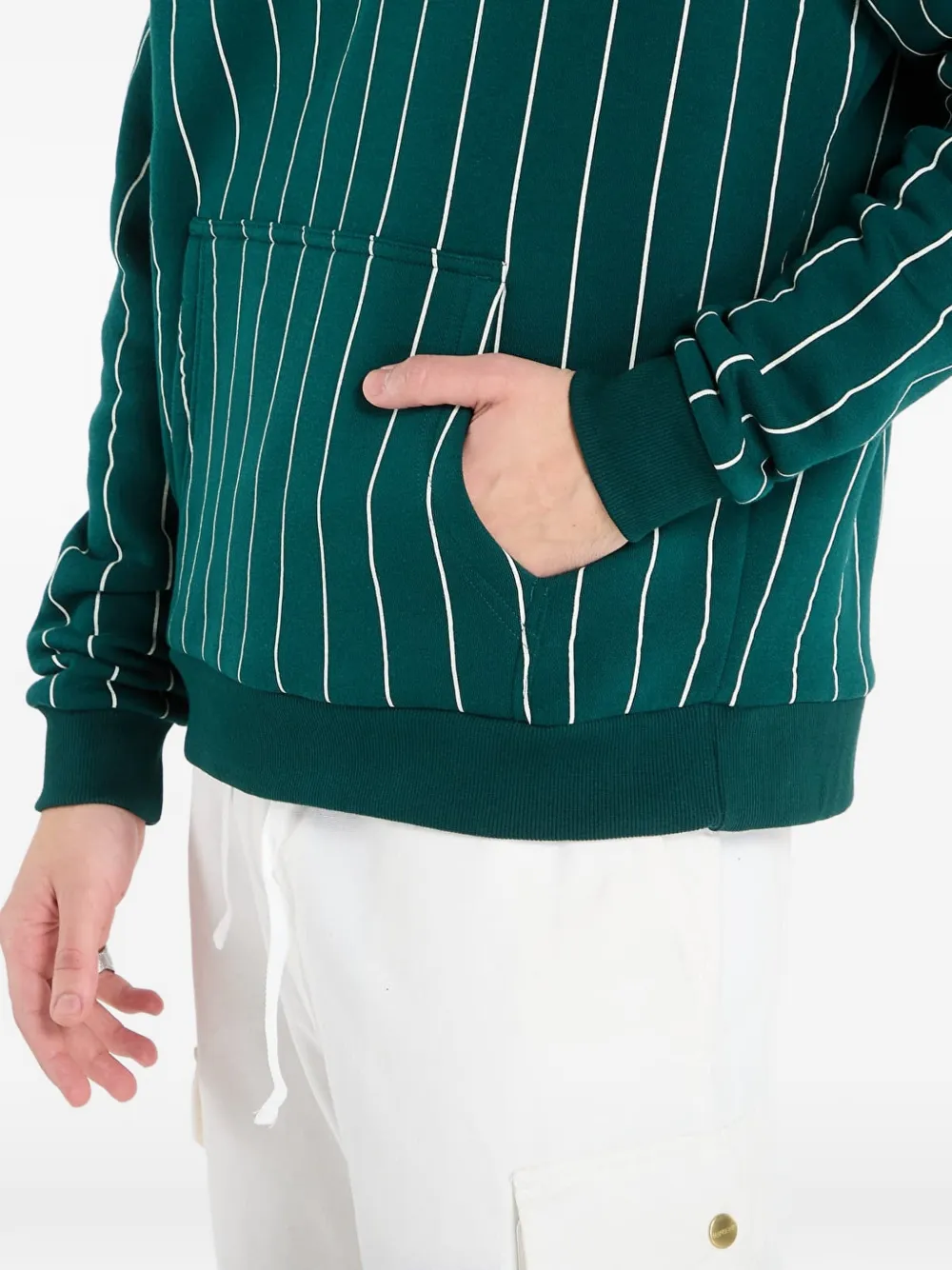 karl kani Small Signature Essential hoodie met krijtstreep Groen