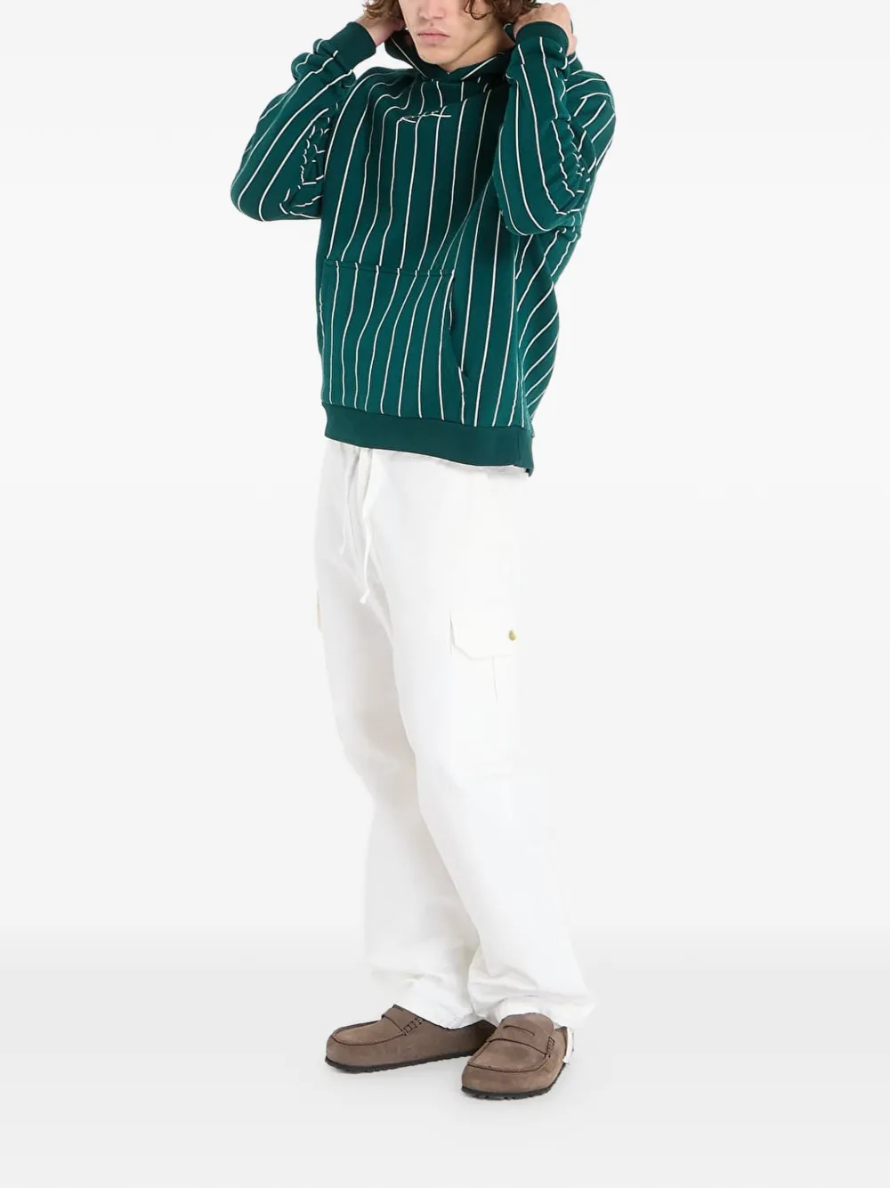 karl kani Small Signature Essential hoodie met krijtstreep Groen