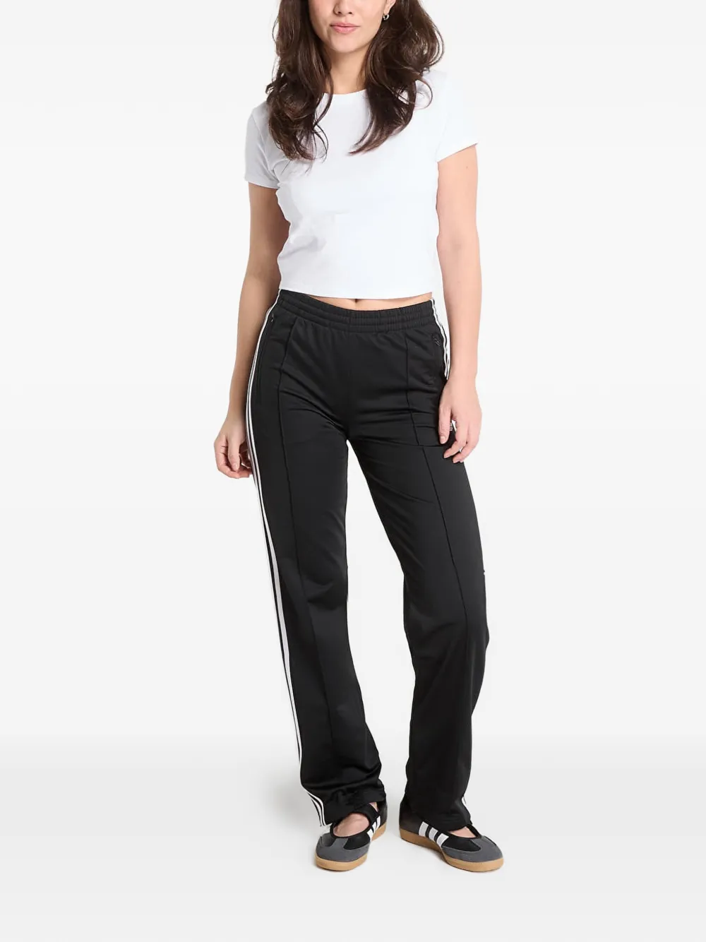 adidas Firebird Classic trainingsbroek met zijstreep Zwart