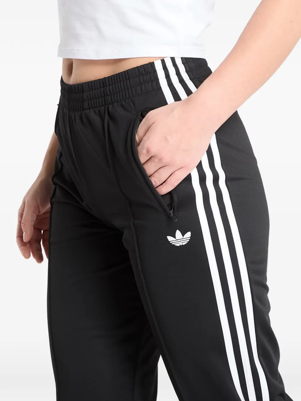 adidas Firebird Classic trainingsbroek met zijstreep Zwart