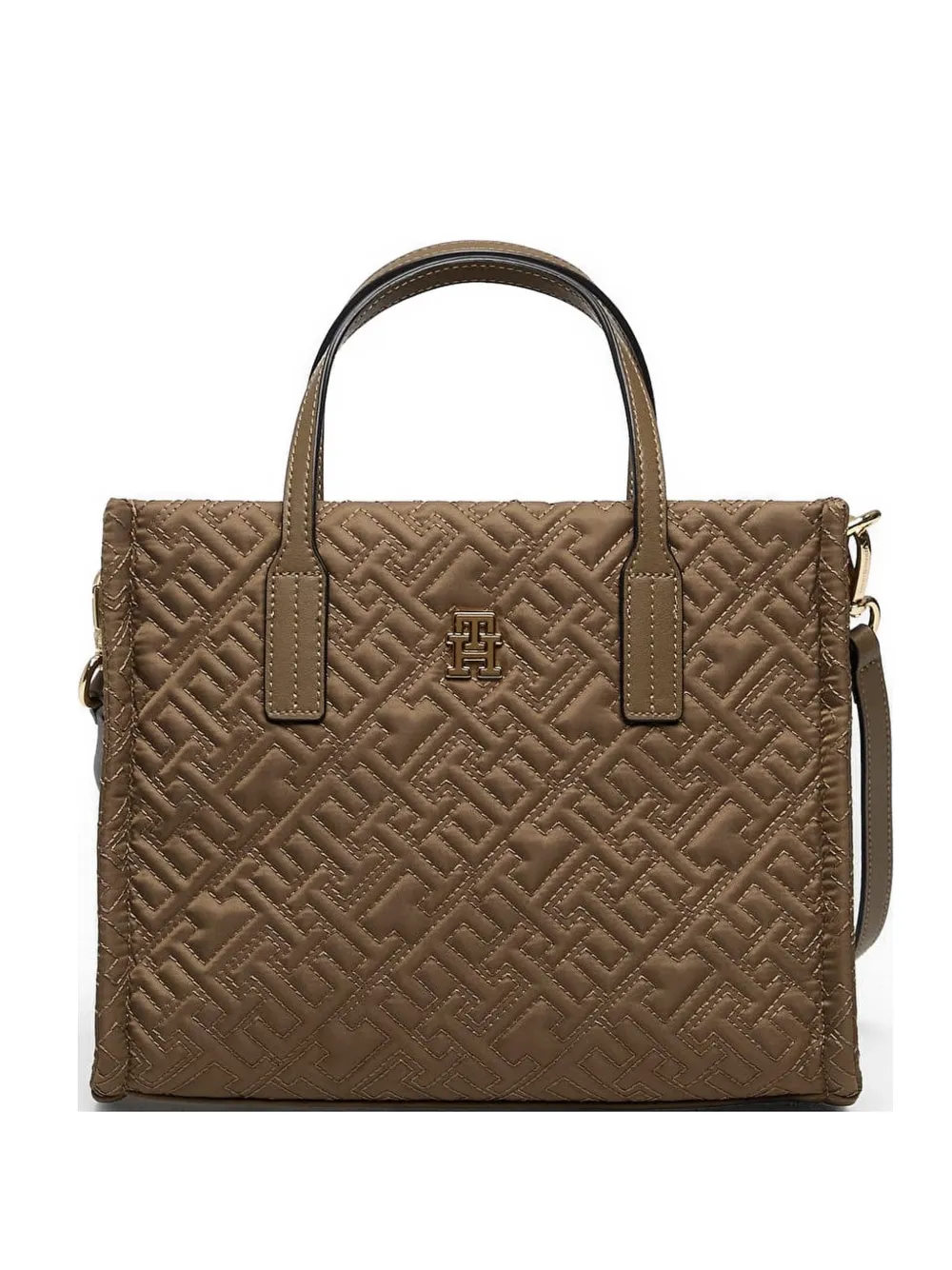 Tommy Hilfiger mini City monogram tote bag - Marrone