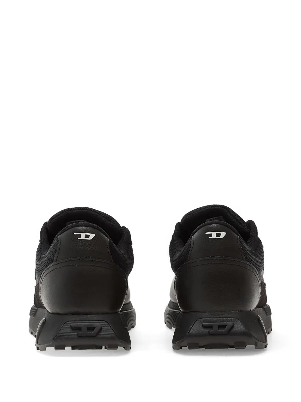 Diesel S-Tame D-Up logo-patch sneakers Zwart