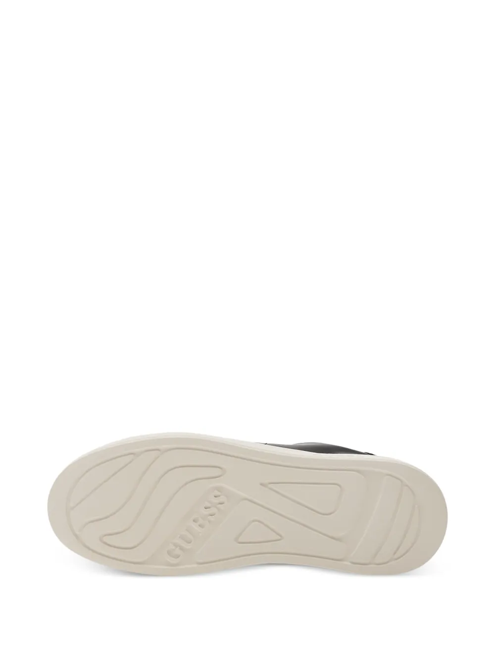 GUESS USA Elbina logo-print leather sneakers Zwart