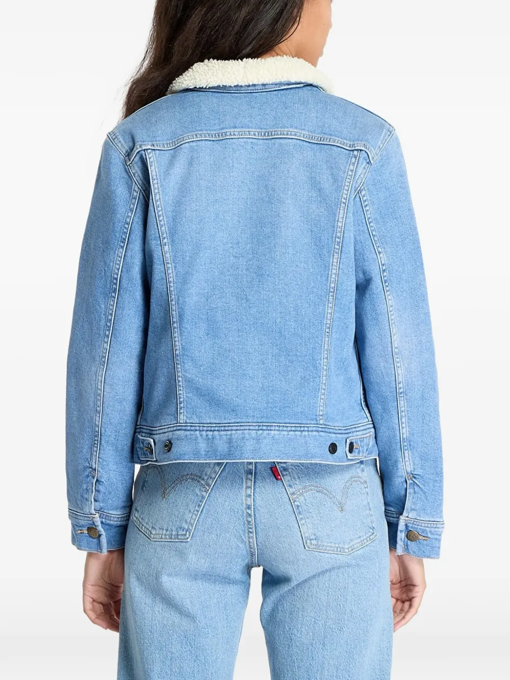 Lee Rider Collared Jacket In Blue