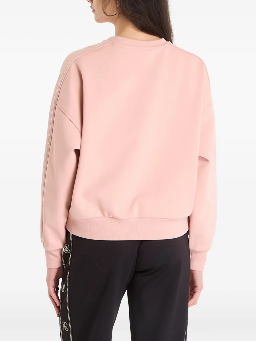 GUESS USA Sweater met logo van studs Roze