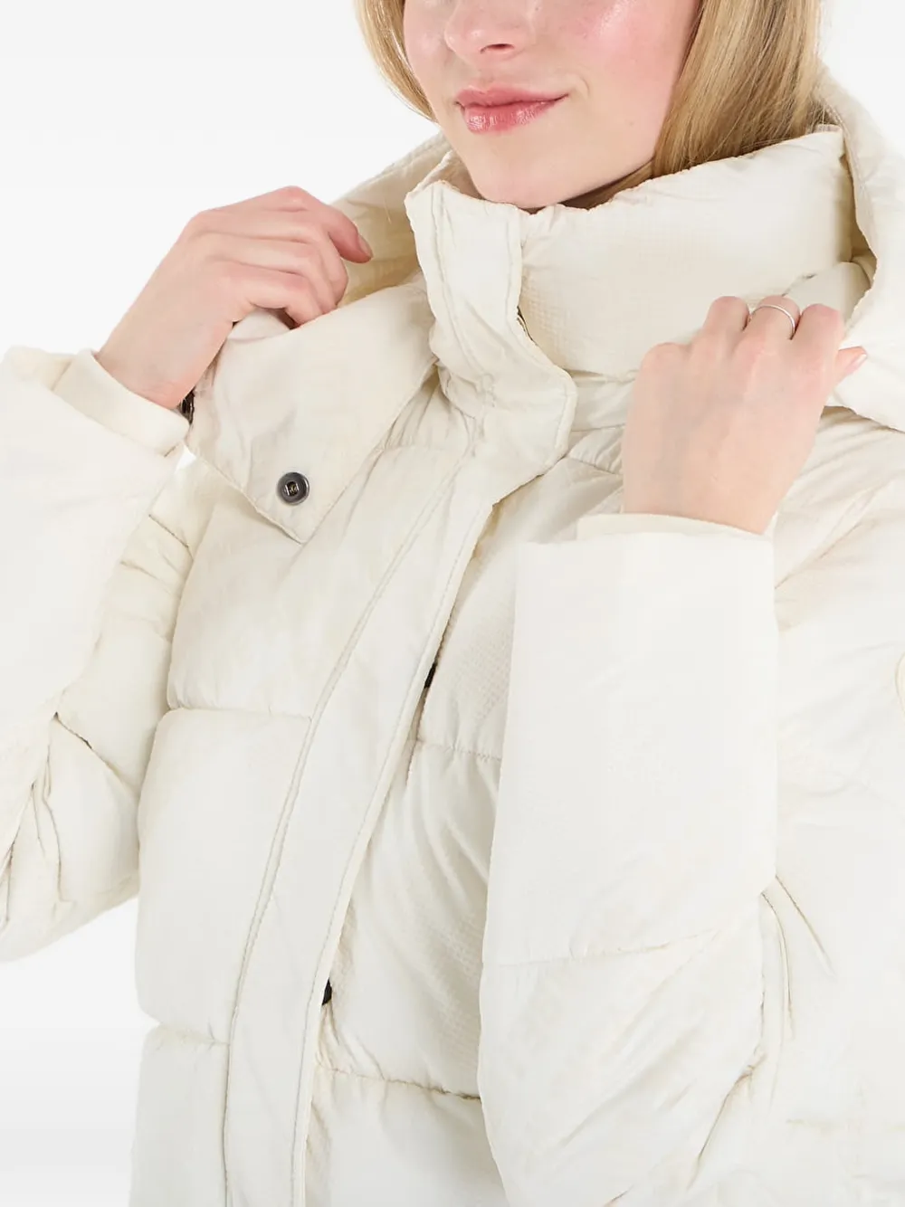 Desigual Gewatteerde jas met capuchon Wit