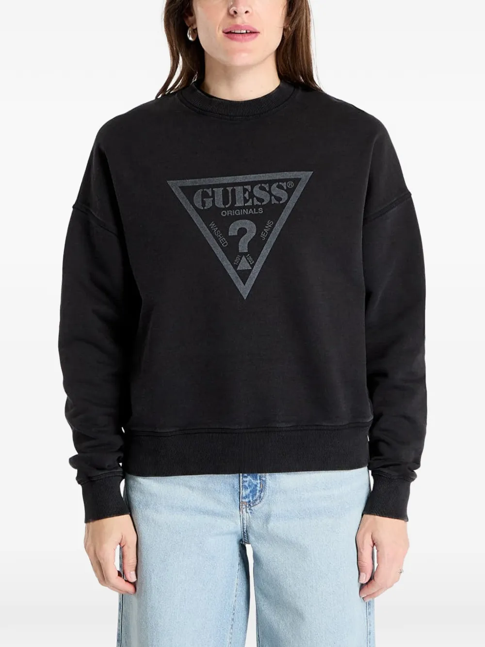 GUESS USA logo-print sweater - Nero