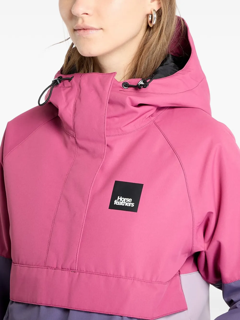 Horsefeathers Mija II trainingsjack met colourblocking Roze