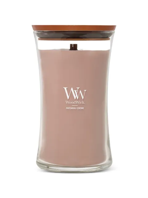 WoodWick vela Patchouli Crème