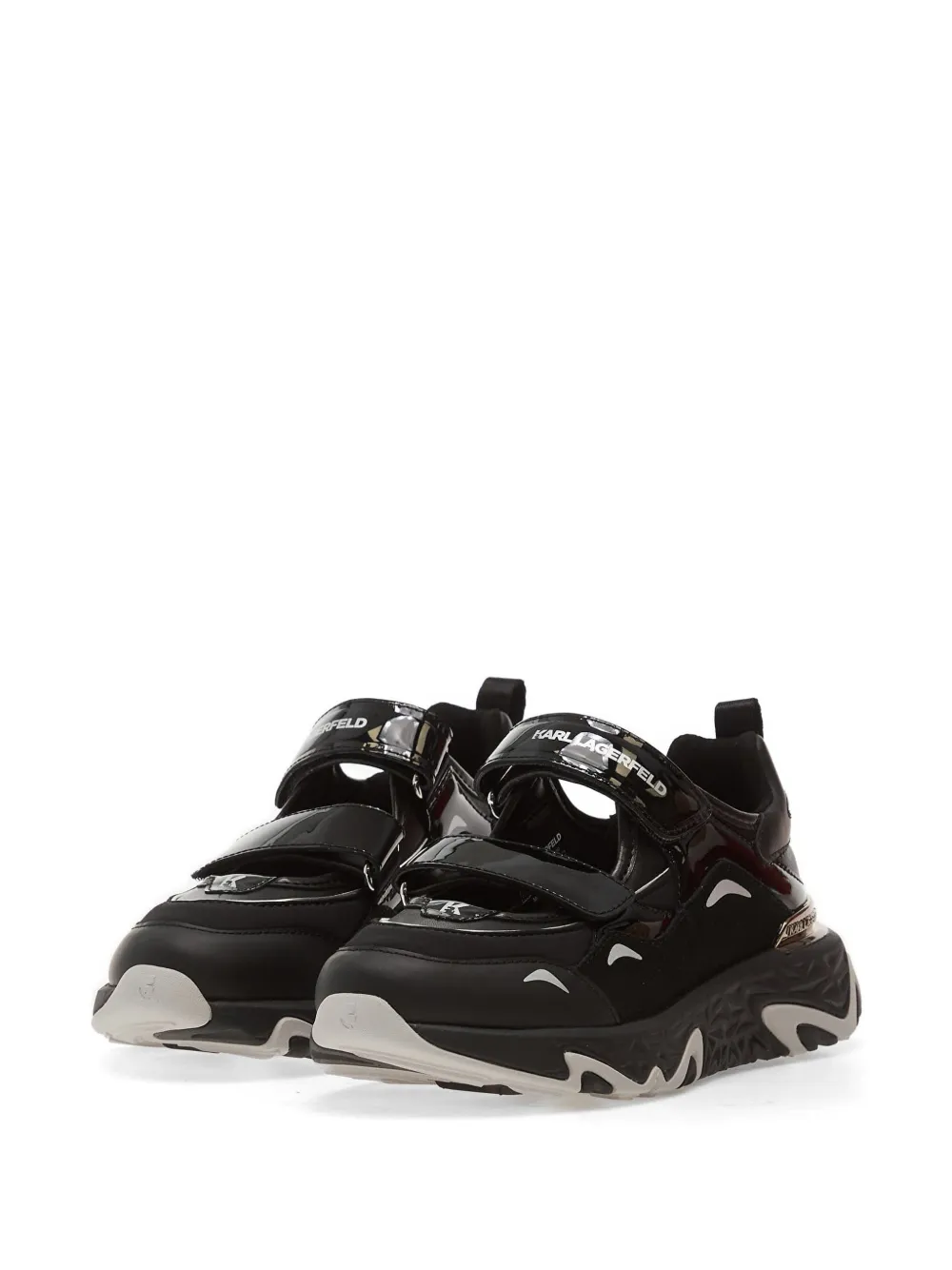 Karl Lagerfeld Jeans Blaze Firefly sneakers met klittenband Zwart