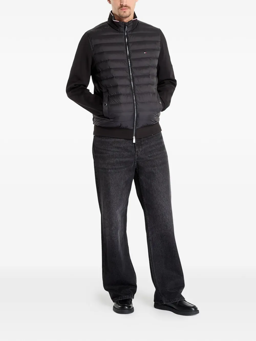 Tommy Hilfiger Jack met gewatteerd vlak Zwart
