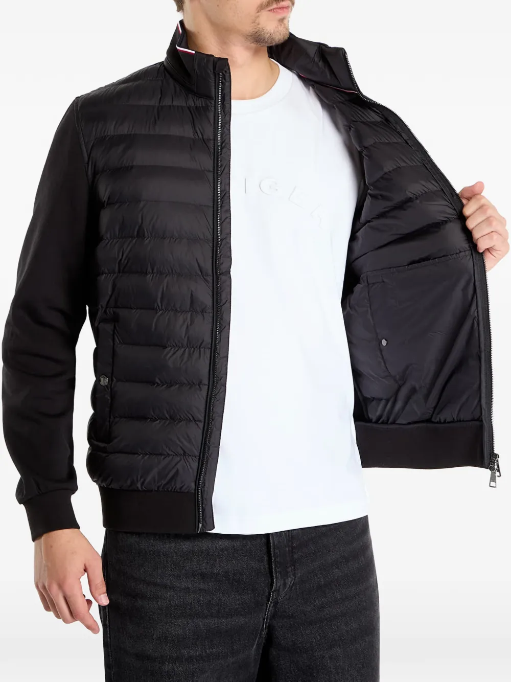 Tommy Hilfiger Jack met gewatteerd vlak Zwart
