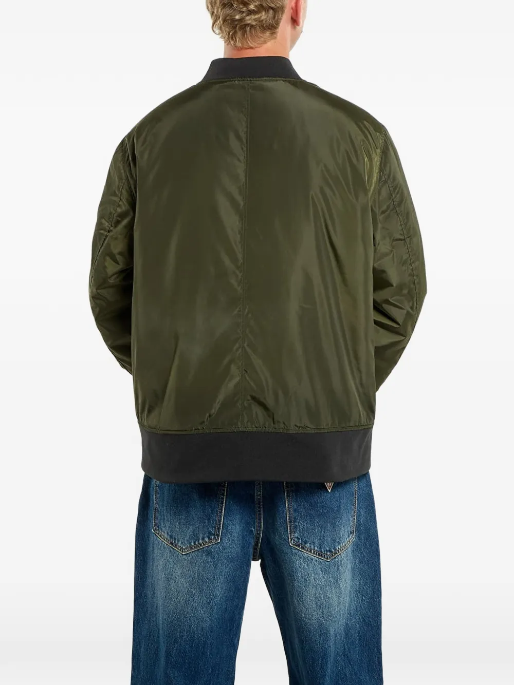 Urban Classics Bomberjack met rits Groen