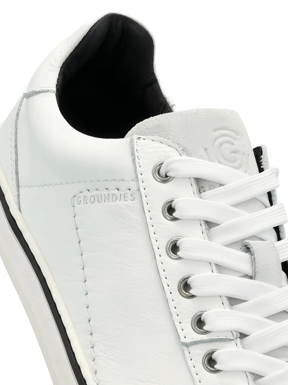 GROUNDS Galaxy leren sneakers Wit