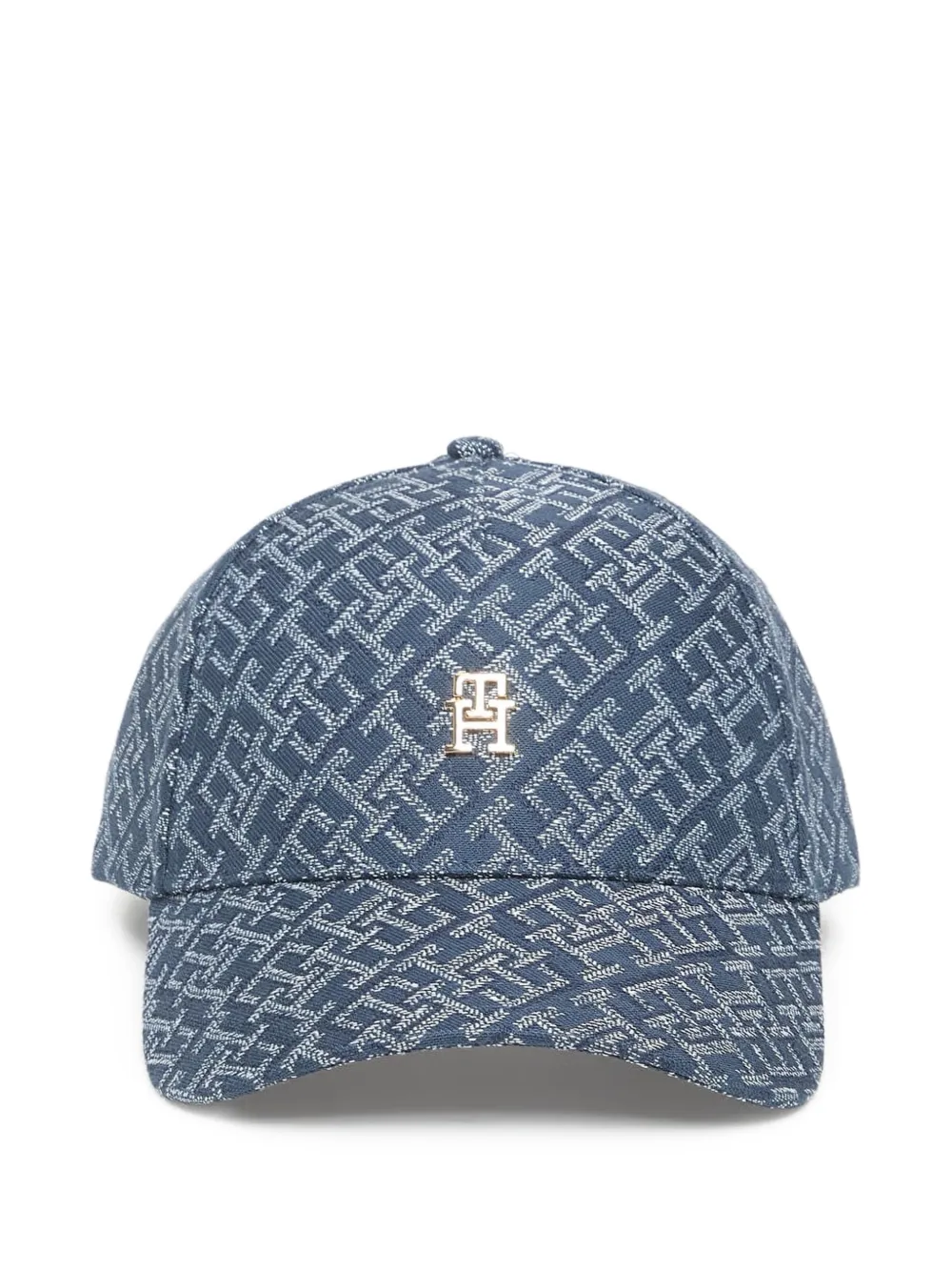 Tommy Hilfiger monogram-pattern logo-plaque baseball cap - Blu