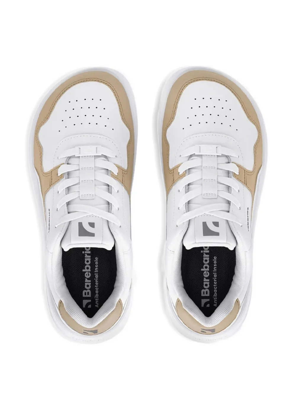 Barebarics Zing geperforeerde sneakers met vlakken Wit