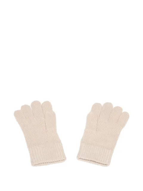Calvin Klein Geribbelde handschoenen met logopatch